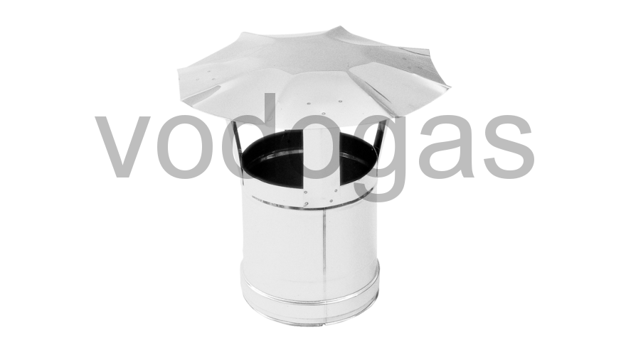 картинка Зонт дымохода из нержавеющей стали (Диаметр 150 мм) для теплогенераторов Ballu-Biemmedue 02AC282 наш магазин являющийся официальным дистрибьютором в России 