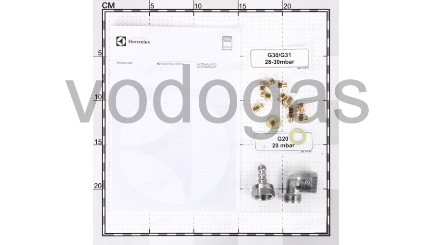 картинка Газовая плита Electrolux EKG960100W белый наш магазин являющийся официальным дистрибьютором в России 